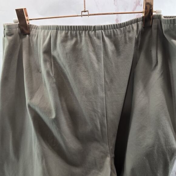 Eileen Fisher Pants Womens Large Tan Khaki Stretch Pull On High Rise Organic - Picture 6 of 11